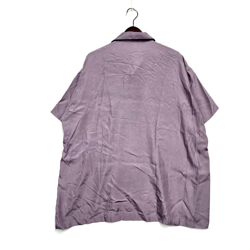 【中古品】【メンズ】 Iroquois イロコイ CUPRA TWILL SIDE VENTS SHIRT 380111 半袖シャツ トップス 140-240825-ay-09-izu サイズ：2 カラー：パープル系 万代Net店