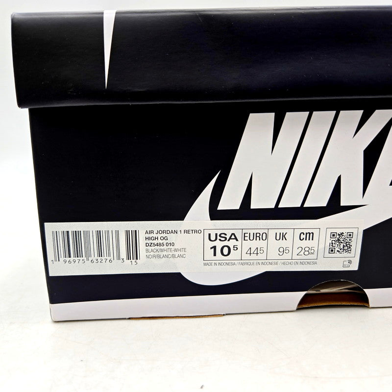 【中古美品】【メンズ】 NIKE ナイキ AIR JORDAN 1 RETRO HIGH OG DZ5485-010 エア ジョーダン 1 レトロ HIGH OG スニーカー シューズ 靴 160-240825-as-11-izu サイズ：28.5cm カラー：BLACK/WHITE-WHITE 万代Net店