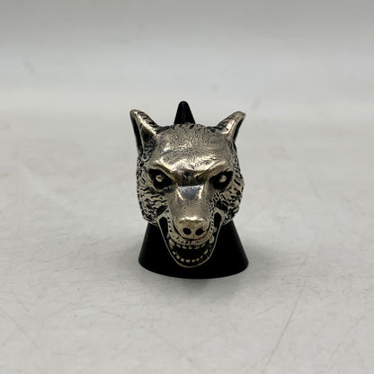 【中古品】【メンズ/レディース】 GUCCI グッチ SV925 ANGER FOREST WOLF HEAD RING アンガーフォレスト ウルフ ヘッド リング 指輪 アクセサリー 182-250425-as-16-izu サイズ：19 カラー：シルバー 万代Net店