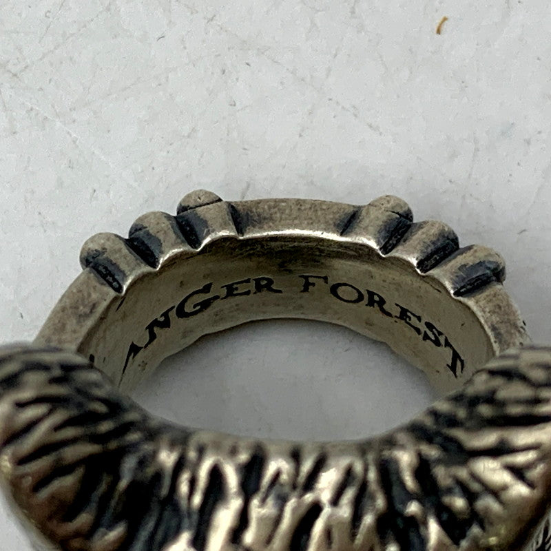 【中古品】【メンズ/レディース】 GUCCI グッチ SV925 ANGER FOREST WOLF HEAD RING アンガーフォレスト ウルフ ヘッド リング 指輪 アクセサリー 182-250425-as-16-izu サイズ：19 カラー：シルバー 万代Net店