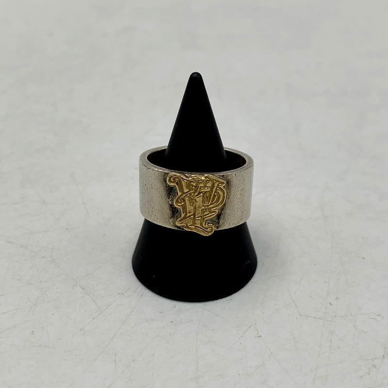 【中古品】【メンズ/レディース】 FIRST ARROW's ファーストアローズ × WOLF PACK ウルフパック FLAT HAMMERED 12mm PLANE RING WITH K18 プレーンリング 指輪 アクセサリー 191-250425-as-14-izu カラー：シルバー 万代Net店