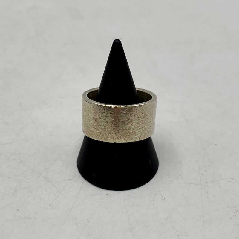 【中古品】【メンズ/レディース】 FIRST ARROW's ファーストアローズ × WOLF PACK ウルフパック FLAT HAMMERED 12mm PLANE RING WITH K18 プレーンリング 指輪 アクセサリー 191-250425-as-14-izu カラー：シルバー 万代Net店