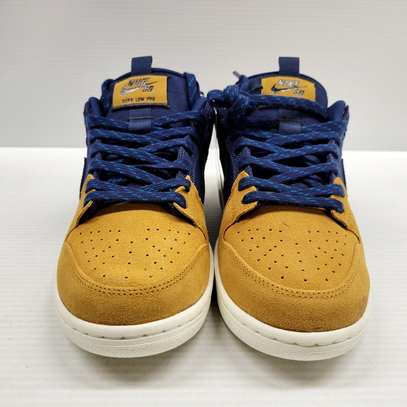 【中古美品】【メンズ】 NIKE SB ナイキエスビー DUNK LOW PRO PRM DX6775-400 ダンク ロー プロ プレミアム スニーカー シューズ 靴 160-240828-as-03-izu サイズ：26.5cm カラー：DESERT OCHRE/MIDNIGHT NAVY 万代Net店