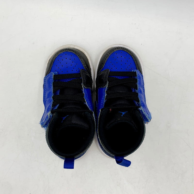 【中古品】【キッズ】 NIKE ナイキ TD AIR JORDAN 1 MID AR6352-077 エアジョーダン1 ミッド スニーカー シューズ 靴 173-240830-ay-10-izu サイズ：12cm カラー：BLACK/HYPER ROYAL/WHITE 万代Net店