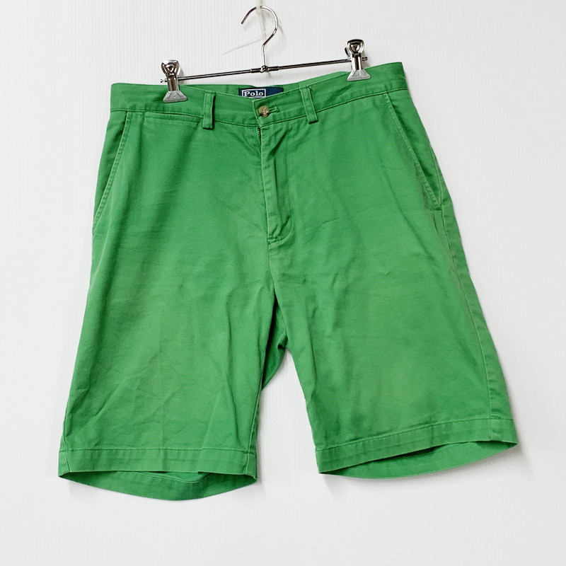 【中古品】【メンズ】 POLO RALPH LAUREN ポロ・ラルフローレン PROSPECT SHORTS プロスペクトショーツ ズボン ボトムス 158-240901-ma-05-izu サイズ：30 カラー：緑 万代Net店