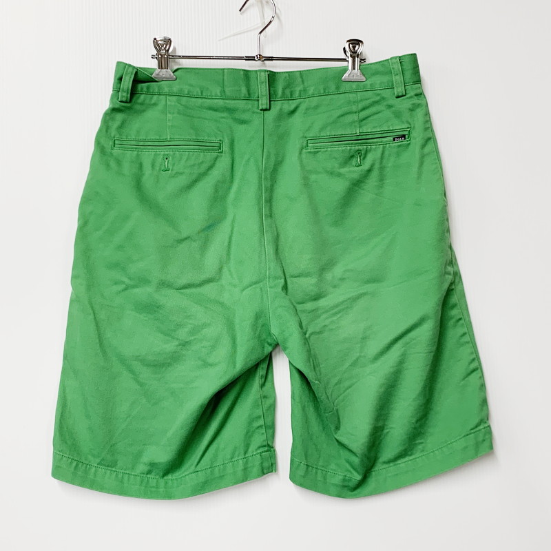 【中古品】【メンズ】 POLO RALPH LAUREN ポロ・ラルフローレン PROSPECT SHORTS プロスペクトショーツ ズボン ボトムス 158-240901-ma-05-izu サイズ：30 カラー：緑 万代Net店