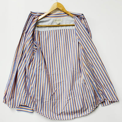 【中古品】【メンズ】 Banana Republic バナナリパブリック LS STRIPE POCKET SHIRT ロングスリーブ ストライプ ポケットシャツ トップス 長袖 146-240901-ma-02-izu サイズ：M カラー：マルチ 万代Net店