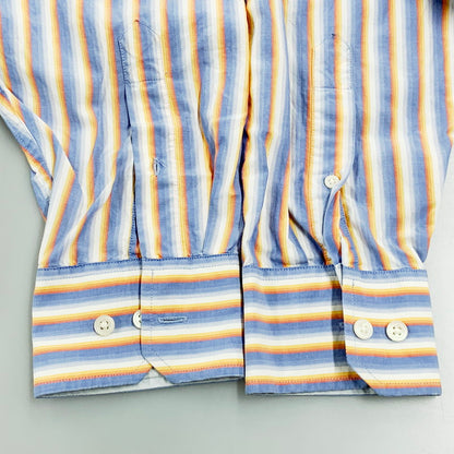 【中古品】【メンズ】 Banana Republic バナナリパブリック LS STRIPE POCKET SHIRT ロングスリーブ ストライプ ポケットシャツ トップス 長袖 146-240901-ma-02-izu サイズ：M カラー：マルチ 万代Net店