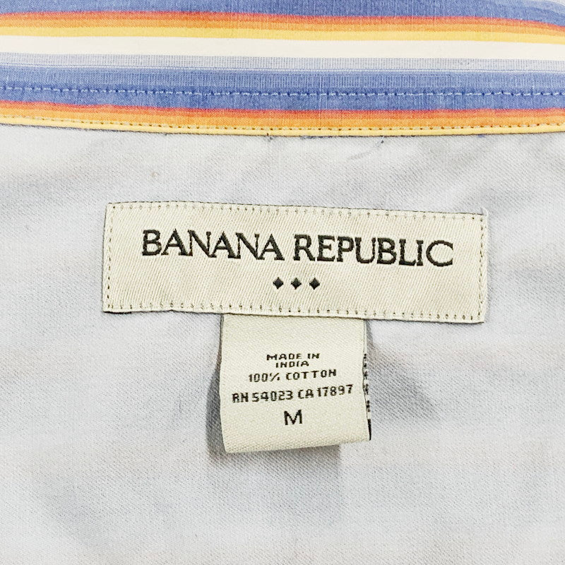 【中古品】【メンズ】 Banana Republic バナナリパブリック LS STRIPE POCKET SHIRT ロングスリーブ ストライプ ポケットシャツ トップス 長袖 146-240901-ma-02-izu サイズ：M カラー：マルチ 万代Net店