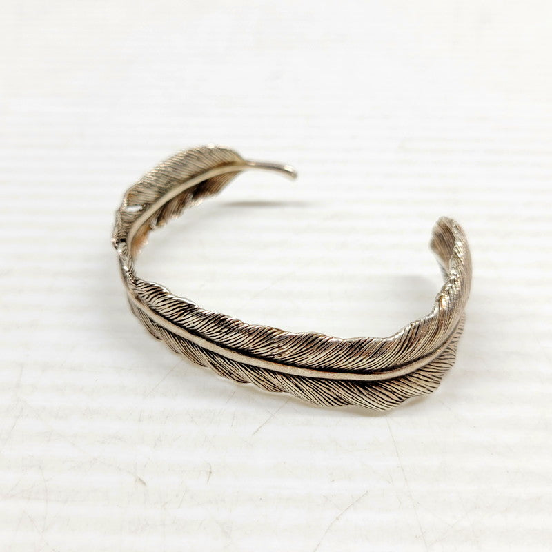 【中古品】【メンズ/レディース】  UNKNOWN FEATHER BANGLE フェザー バングル アクセサリー 192-240902-as-01-izu カラー：シルバー 万代Net店