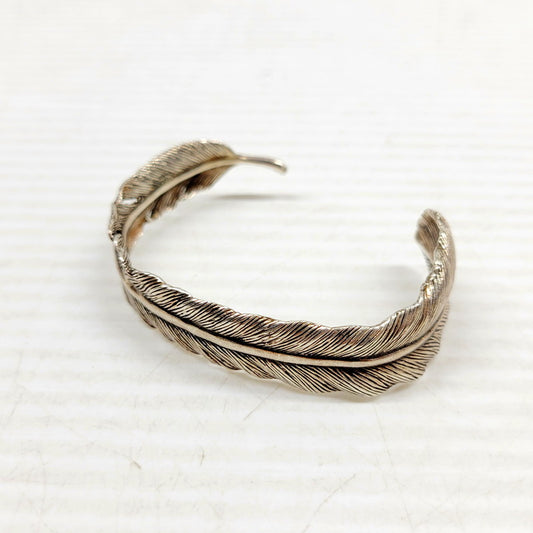 【中古品】【メンズ/レディース】  UNKNOWN FEATHER BANGLE フェザー バングル アクセサリー 192-240902-as-01-izu カラー：シルバー 万代Net店