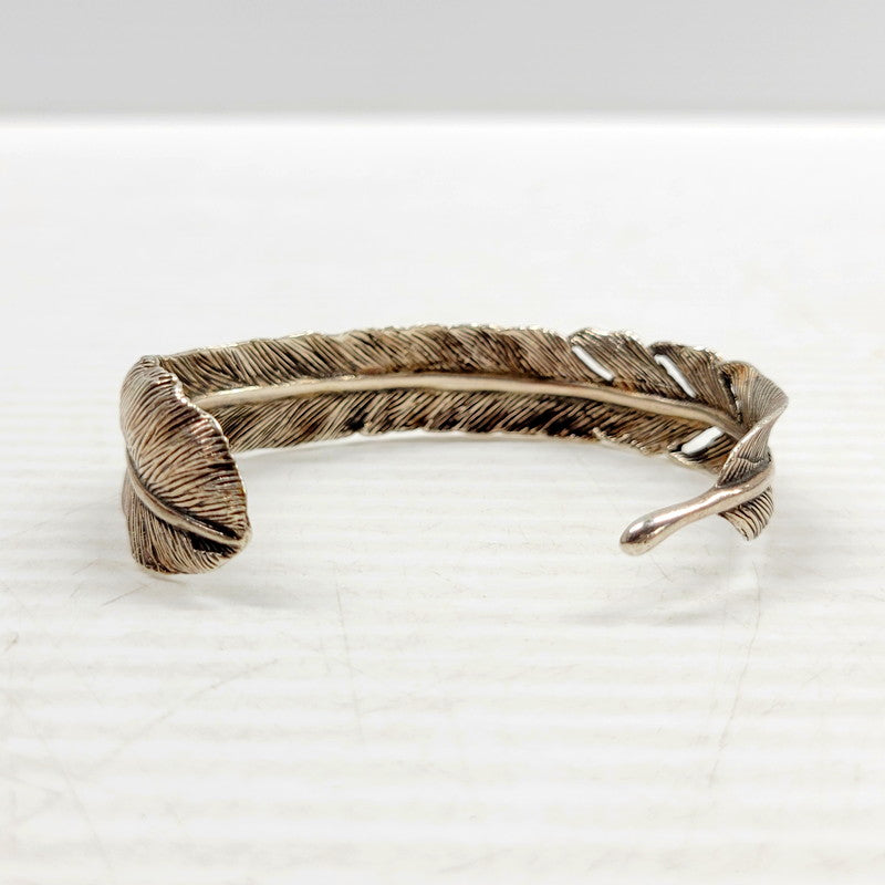 【中古品】【メンズ/レディース】  UNKNOWN FEATHER BANGLE フェザー バングル アクセサリー 192-240902-as-01-izu カラー：シルバー 万代Net店