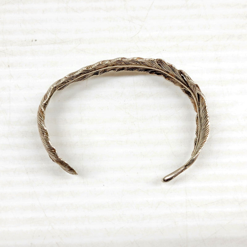 【中古品】【メンズ/レディース】  UNKNOWN FEATHER BANGLE フェザー バングル アクセサリー 192-240902-as-01-izu カラー：シルバー 万代Net店