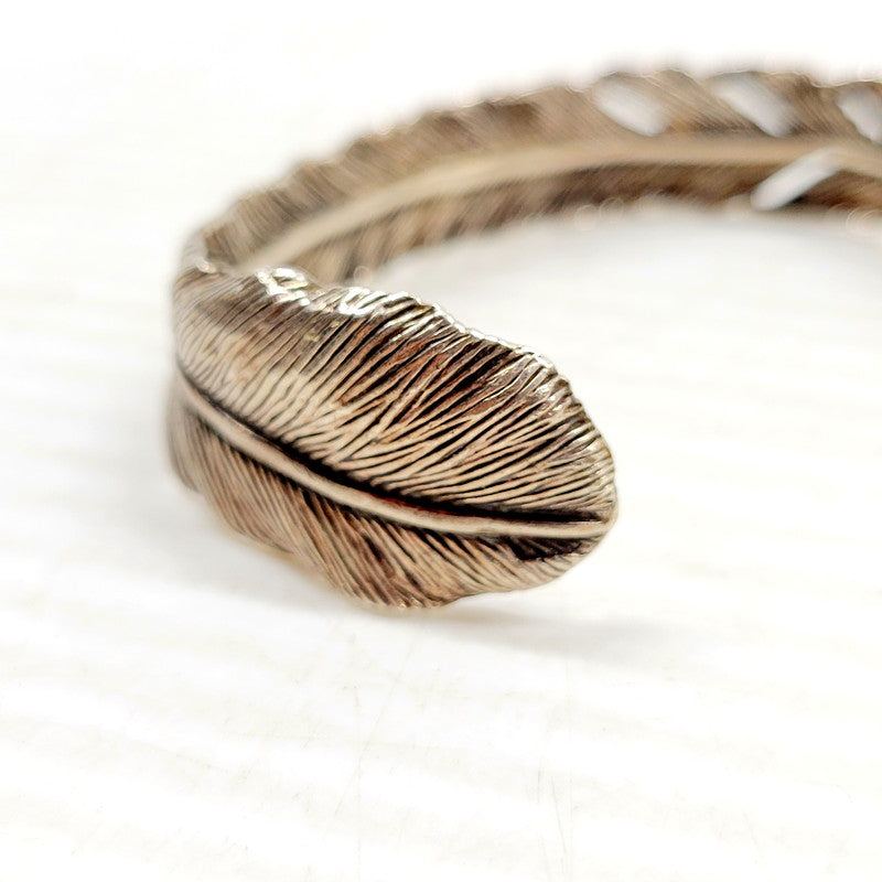 【中古品】【メンズ/レディース】  UNKNOWN FEATHER BANGLE フェザー バングル アクセサリー 192-240902-as-01-izu カラー：シルバー 万代Net店