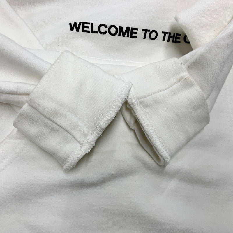 【中古品】【メンズ】  ANTI SOCIAL SOCIAL CLUB 21SS HELLO GOODBYE WHITE HOODIE アンチソーシャルソーシャルクラブ パーカー ロゴ 花柄 プリント 長袖 トップス 142-240906-ay-12-izu サイズ：S カラー：ホワイト 万代Net店