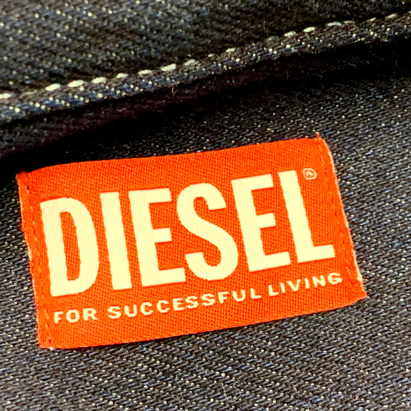 【中古美品】【メンズ】 DIESEL ディーゼル 22SS DENIM BOWLING SHIRT デニムボウリングシャツ トップス 半袖 シャツ 141-240905-ma-03-izu サイズ：M カラー：ネイビー 万代Net店