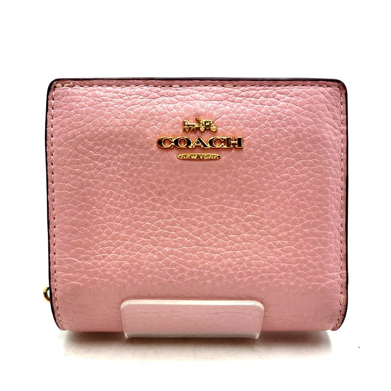 【中古品】【レディース】 COACH コーチ C2862 二つ折り財布 ウォレット 181-240904-as-07-izu カラー：ピンク 万代Net店