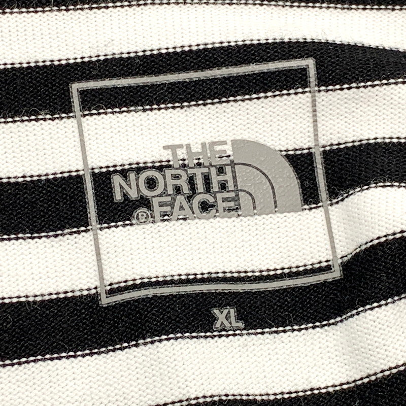 【中古品】【メンズ】 THE NORTH FACE ザ・ノースフェイス NT32253 S/S MULTI BORDER TEE マルチボーダーTシャツ トップス 半袖 144-240905-ma-02-izu サイズ：XL カラー：黒/白 万代Net店