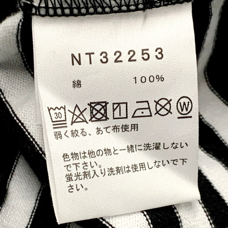 【中古品】【メンズ】 THE NORTH FACE ザ・ノースフェイス NT32253 S/S MULTI BORDER TEE マルチボーダーTシャツ トップス 半袖 144-240905-ma-02-izu サイズ：XL カラー：黒/白 万代Net店