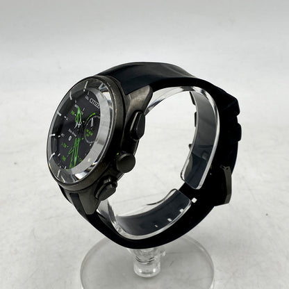 【中古品】【メンズ/レディース】 CITIZEN シチズン ECO DRIVE W770-S115001 エコドライブ ソーラー 腕時計 197-240906-ay-01-izu カラー：ブラック 万代Net店