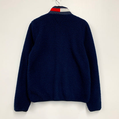 【中古品】【メンズ】 TOMMY HILFIGER トミーヒルフィガー FLEECE JACKET C8878C1892 フリースジャケット ロゴ 刺繍 長袖 アウター 147-240906-ay-19-izu サイズ：M カラー：ネイビー 万代Net店