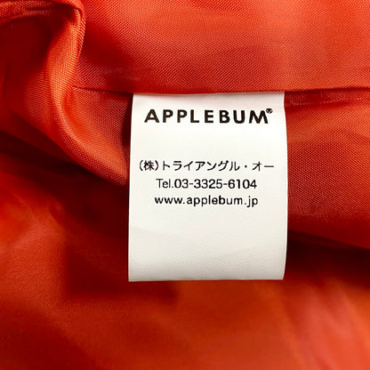 【中古品】【メンズ】 APPLEBUM アップルバム DOWN JACKET ダウンジャケット ロゴ プリント アウター 142-240907-ay-02-izu サイズ：Ｌ カラー：レッド 万代Net店