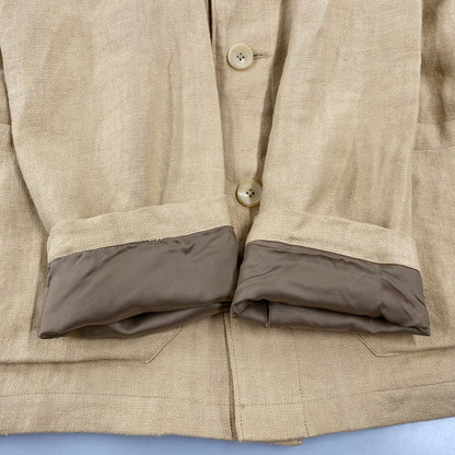 【中古品】【メンズ】 POLO RALPH LAUREN ポロ・ラルフローレン JR-RL-IM3826 LINEN JACKET リネンジャケット アウター 長袖 147-240908-ma-08-izu サイズ：M カラー：ベージュ系 万代Net店