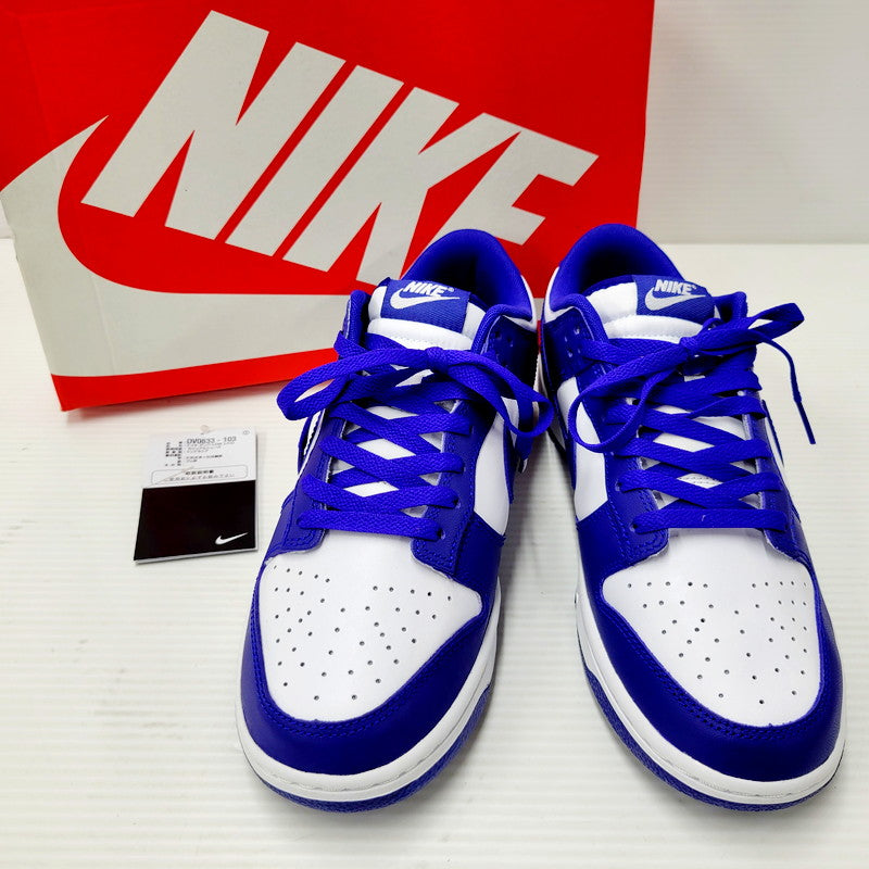 【中古美品】【メンズ】 NIKE ナイキ DUNK LOW RETRO DV0833-103 ダンク ロー レトロ スニーカー シューズ 靴 160-240908-as-11-izu サイズ：27cm カラー：WHITE/CONCORD-UNIVERSITY RED 万代Net店