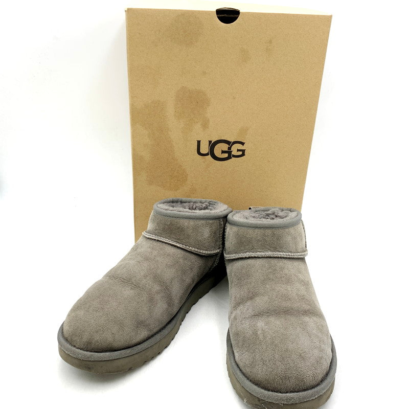 【中古品】【メンズ】 UGG アグ W CLASSIC ULTRA MINI 1116109 クラッシック ウルトラ ミニ ブーツ シューズ 靴 164-240909-as-26-izu サイズ：27cm カラー：グレー 万代Net店