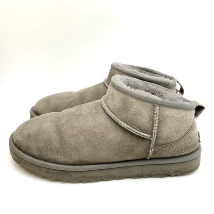 【中古品】【メンズ】 UGG アグ W CLASSIC ULTRA MINI 1116109 クラッシック ウルトラ ミニ ブーツ シューズ 靴 164-240909-as-26-izu サイズ：27cm カラー：グレー 万代Net店