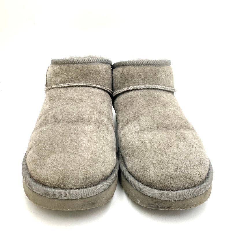 【中古品】【メンズ】 UGG アグ W CLASSIC ULTRA MINI 1116109 クラッシック ウルトラ ミニ ブーツ シューズ 靴 164-240909-as-26-izu サイズ：27cm カラー：グレー 万代Net店