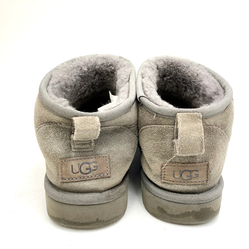 【中古品】【メンズ】 UGG アグ W CLASSIC ULTRA MINI 1116109 クラッシック ウルトラ ミニ ブーツ シューズ 靴 164-240909-as-26-izu サイズ：27cm カラー：グレー 万代Net店