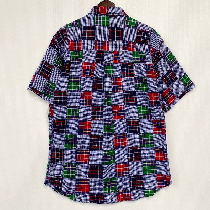 【中古品】【メンズ】  CHAPS RALPH LAUREN チャップス ラルフローレン 80-90S SS BD PATCHWORK SHIRT ショートスリーブ パッチワーク シャツ 半袖 トップス 146-240910-mm-21-izu サイズ：M カラー：マルチ 万代Net店