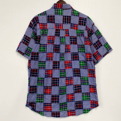 【中古品】【メンズ】  CHAPS RALPH LAUREN チャップス ラルフローレン 80-90S SS BD PATCHWORK SHIRT ショートスリーブ パッチワーク シャツ 半袖 トップス 146-240910-mm-21-izu サイズ：M カラー：マルチ 万代Net店