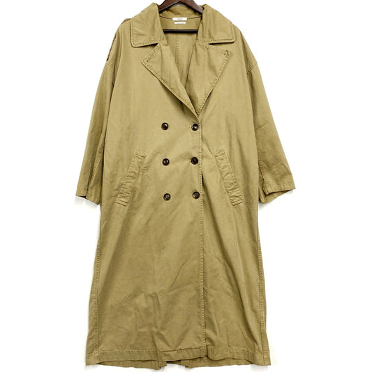 【中古品】【レディース】 AP STUDIO TRENCH COAT 21-020-586-3090-1-0 エーピーストゥディオ トレンチコート ロングコート アウター 168-240910-ay-10-izu サイズ：F カラー：ベージュ系 万代Net店