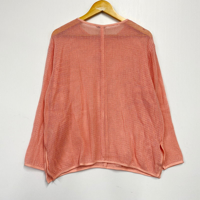 【中古品】【レディース】 CLANE クラネ 12105-1042 22SS LOOSE MESH TOPS ルーズ メッシュ トップス 170-240910-mm-23-izu サイズ：1 カラー：ピンク 万代Net店