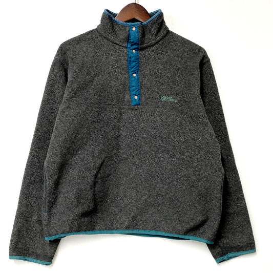 【中古品】【メンズ】 L.L.Bean エルエルビーン 70-80S HALF SNAP FLEECE ハーフ スナップ フリース 長袖 トップス 146-240912-as-19-izu カラー：グレー 万代Net店