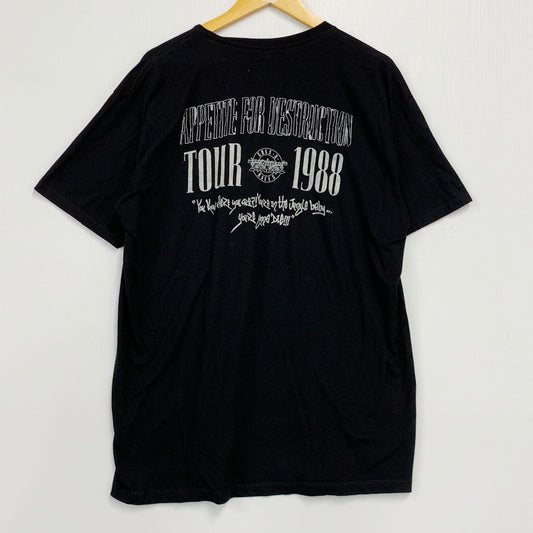 【中古品】【メンズ】  GUNS N' ROSES ガンズ アンド ローゼズ 2020 BAND TEE バンド Tシャツ 半袖 トップス 146-240913-mm-16-izu サイズ：XL カラー：ブラック 黒 万代Net店