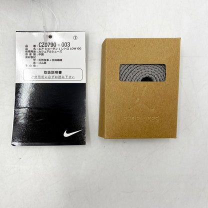 【中古美品】【メンズ/レディース】 NIKE ナイキ AIR JORDAN 1 RETRO LOW OG CZ0790-003 エア ジョーダン 1 レトロ LOW OG スニーカー シューズ 靴 160-240910-as-07-izu サイズ：25.5cm カラー：BLACK/MEDIUM GREY-WHITE 万代Net店