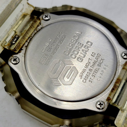 【中古品】【メンズ/レディース】 G-SHOCK ジーショック 2100 Series GA-2100SRS ANALOG DIGITAL 2100シリーズ アナログ デジタル アナデジ時計 スケルトン 腕時計 196-240913-ay-04-izu カラー：クリア 万代Net店