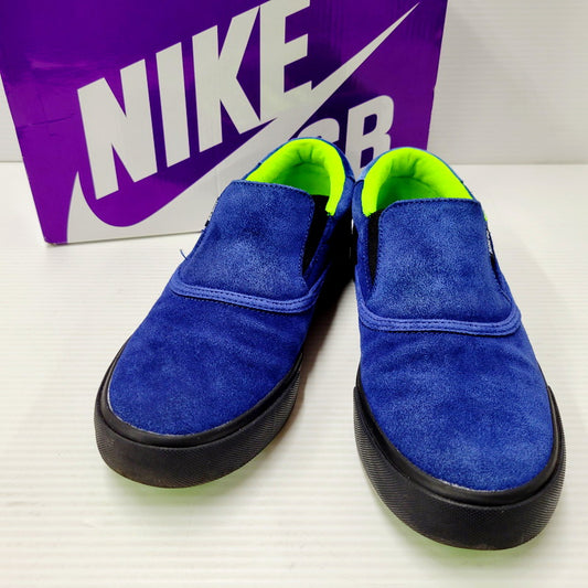 【中古品】【メンズ/レディース】 NIKE SB ナイキエスビー × LEO BAKER レオ・ベイカー ZOOM VERONA SLIP DC4231-400 ズーム ヴェローナ スリップ スニーカー シューズ 靴 160-240915-as-21-izu サイズ：24.5cm カラー：BLUE VOID/BLACK-BLUE VOID 万代Net店