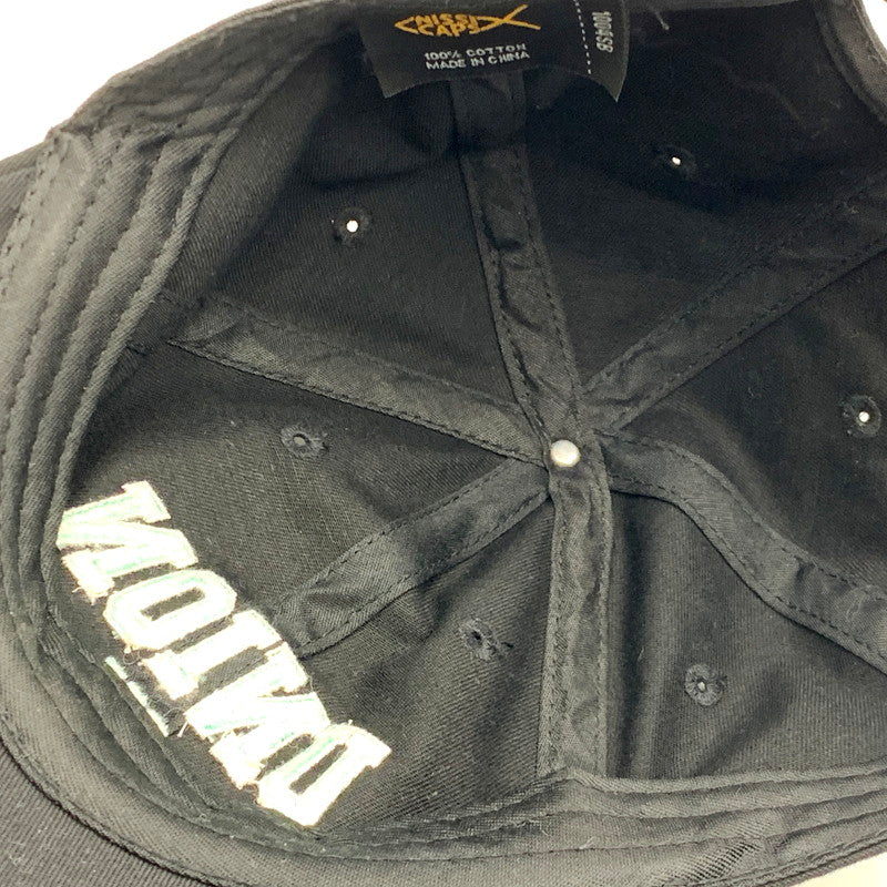 【中古品】【メンズ/レディース】 NISSI CAPS UNION CAP ニッシキャップ ユニオンキャップ 刺繍 帽子 185-240916-as-27-izu サイズ：F カラー：ブラック 万代Net店