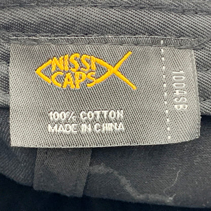 【中古品】【メンズ/レディース】 NISSI CAPS UNION CAP ニッシキャップ ユニオンキャップ 刺繍 帽子 185-240916-as-27-izu サイズ：F カラー：ブラック 万代Net店