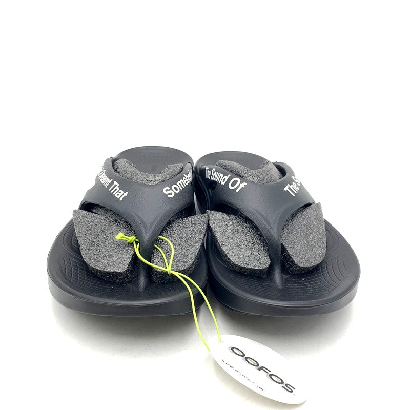 【中古美品】【メンズ】  OOFOS×TAKAHIROMIYASHITATheSoloist. flip-flop ウーフォス×タカヒロミヤシタザソロイスト. フリップフロップ サンダル シューズ 靴 164-240916-as-16-izu サイズ：EU42 カラー：ブラック 万代Net店