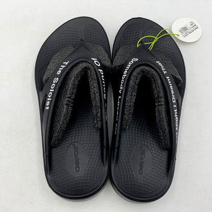 【中古美品】【メンズ】  OOFOS×TAKAHIROMIYASHITATheSoloist. flip-flop ウーフォス×タカヒロミヤシタザソロイスト. フリップフロップ サンダル シューズ 靴 164-240916-as-16-izu サイズ：EU42 カラー：ブラック 万代Net店