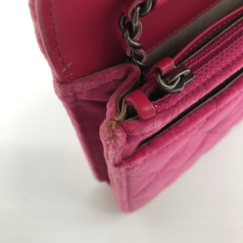 【中古品】【レディース】 CHANEL ボーイシャネル ベロア チェーンウォレット ショルダーバッグ カバン 180-260403-ts-06-otoh カラー：ピンク 万代Net店