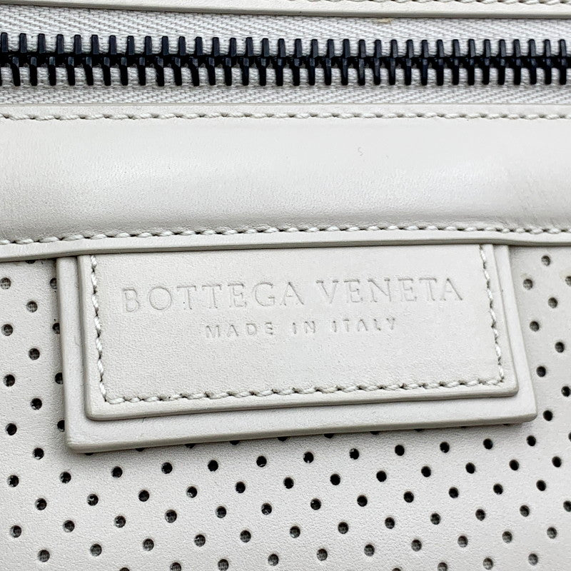 【中古品】【レディース】 BOTTEGA VENETA ボッテガヴェネタ レザープレート ドローストリング バックパック カバン 180-260425-ts-05-otoh カラー：ホワイト 万代Net店