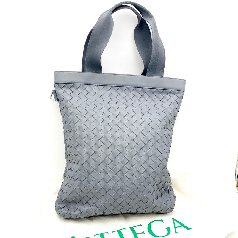【中古品】【メンズ/レディース】 BOTTEGAVENETA ボッテガヴェネタ イントレチャート ハイドロジー レザートートバッグ サンダー カバン 鞄 180-240916-as-13-izu カラー：グレー 万代Net店