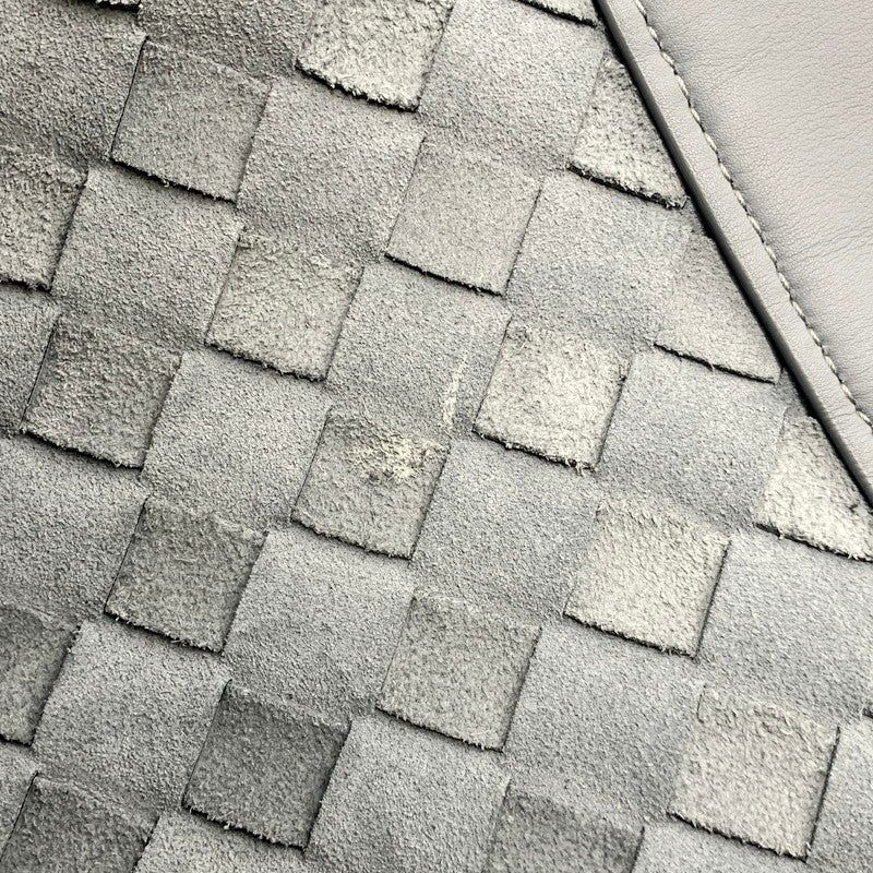 【中古品】【メンズ/レディース】 BOTTEGAVENETA ボッテガヴェネタ イントレチャート ハイドロジー レザートートバッグ サンダー カバン 鞄 180-240916-as-13-izu カラー：グレー 万代Net店