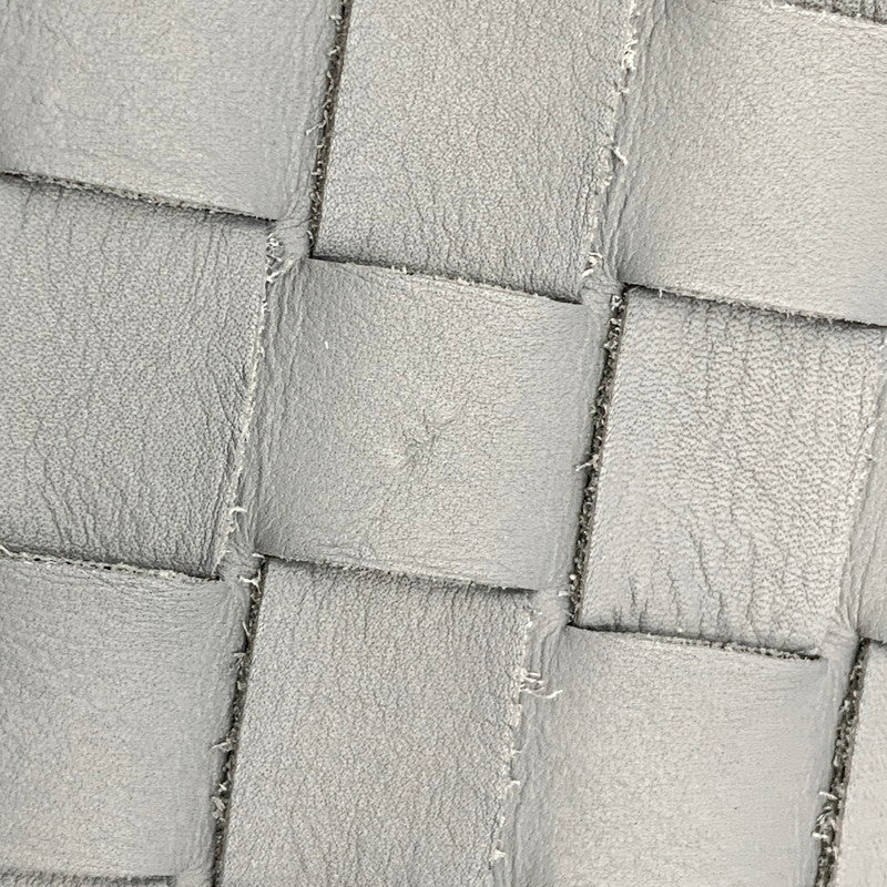 【中古品】【メンズ/レディース】 BOTTEGAVENETA ボッテガヴェネタ イントレチャート ハイドロジー レザートートバッグ サンダー カバン 鞄 180-240916-as-13-izu カラー：グレー 万代Net店